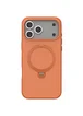 TPU+PC чехол Metal Buttons with MagSafe Colorful HQ Ring для Apple iPhone 17 Pro Max (6.9") Orange