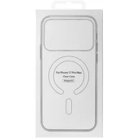 TPU+PC чехол Clear Garden with MagSafe для Apple iPhone 17 Pro Max (6.9") Blue Blossom