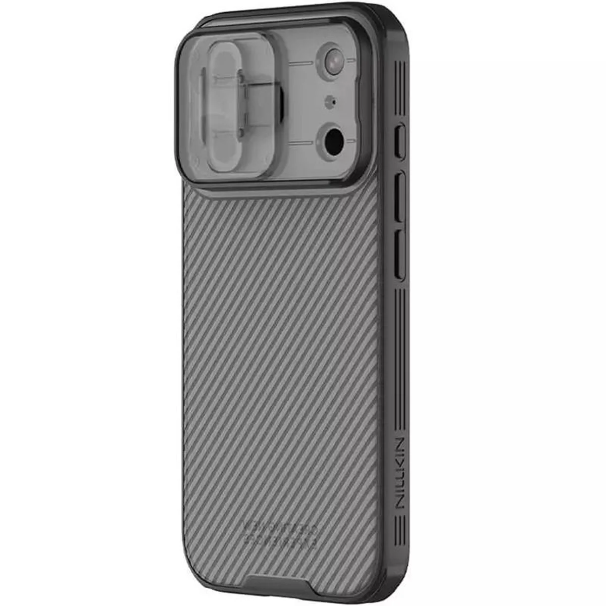 Карбоновая накладка Nillkin CamShield Pro для Apple iPhone 17 Pro Max (6.9") Transparent black