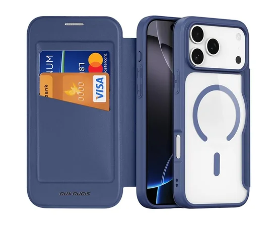 Чохол-книжка Dux Ducis Skin X Pro with MagSafe Apple iPhone 17 Pro Max (6.9") Blue