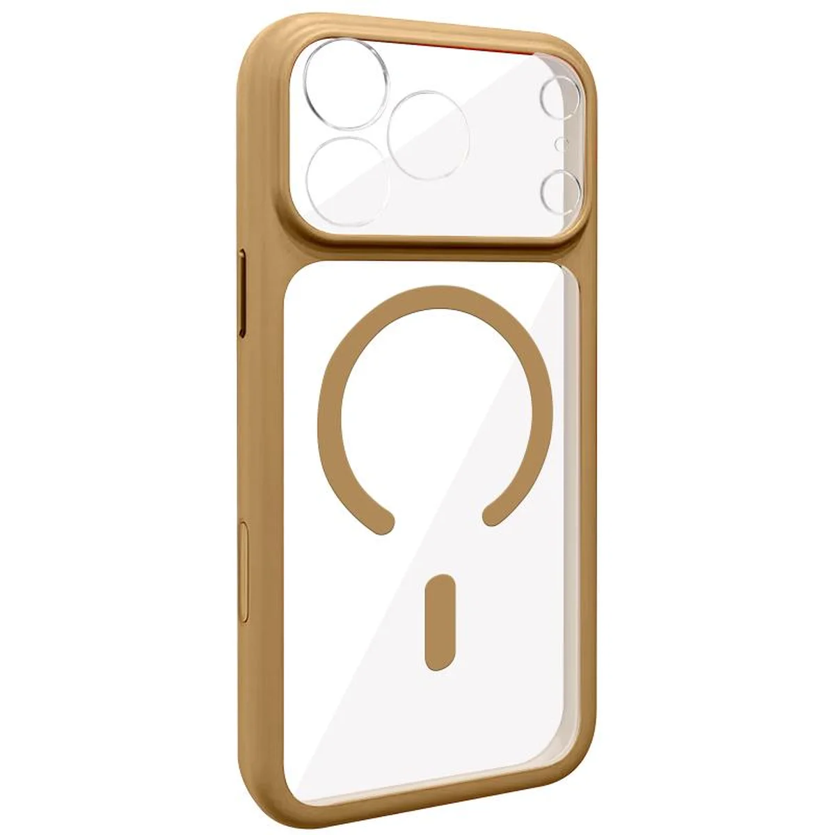 Чехол TPU GETMAN Moon Clear with MagSafe для Apple iPhone 17 Pro Max (6.9") Brown