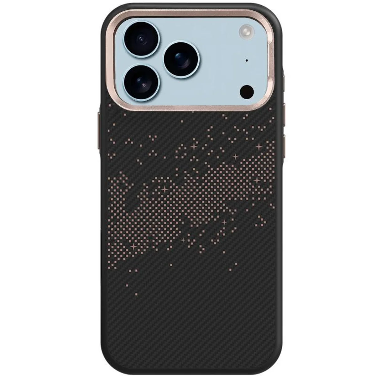 TPU чехол Monzo (MagFit) для Apple iPhone 17 Pro Max (6.9") Titanium gold