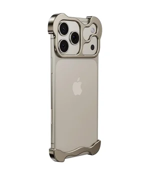 Чохол Minimalist Metal Bumper для Apple iPhone 17 Pro Max (6.9") Titanium Gray