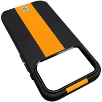 Кожаный чехол Rally with MagSafe для Apple iPhone 17 Pro Max (6.9") Black / Orange