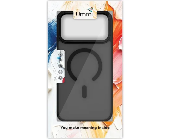 Чохол Ummi Colorful with MagSafe для Apple iPhone 17 Pro Max (6.9") Чорний / Black