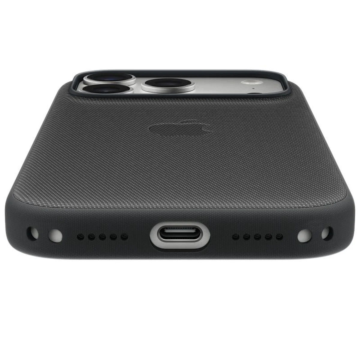 Чехол тканевый TechWoven (AAA) NEW with MagSafe and Animation для Apple iPhone 17 Pro Max (6.9") Black