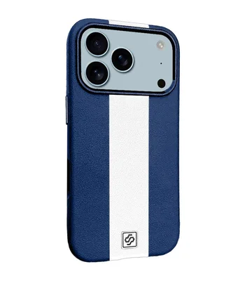 Шкіряний чохол Rally with MagSafe для Apple iPhone 17 Pro Max (6.9") Blue / White