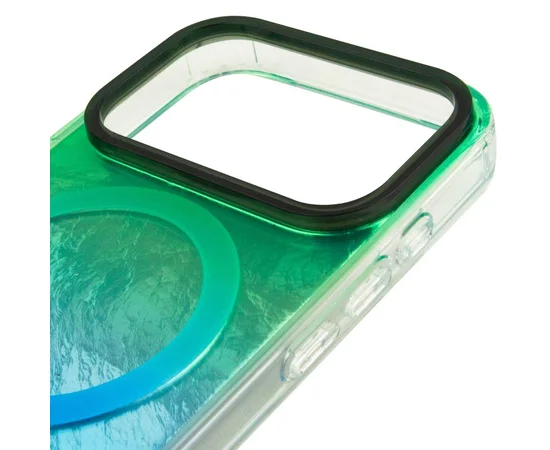 Чехол TPU Shiny Mountain (MagFit) для Apple iPhone 17 Pro Max (6.9") Green / Blue