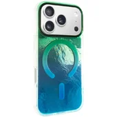 Чехол TPU Shiny Mountain (MagFit) для Apple iPhone 17 Pro Max (6.9") Green / Blue