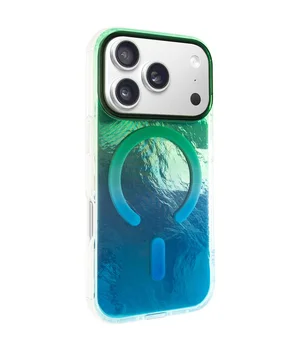 Чохол TPU Shiny Mountain (MagFit) для Apple iPhone 17 Pro Max (6.9") Green / Blue