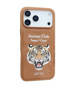 TPU+PC чохол Animal Club для Apple iPhone 17 Pro Max (6.9") Chocolate Brown