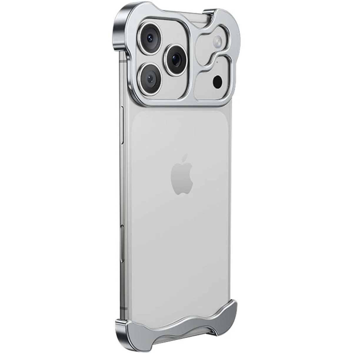 Чехол Minimalist Metal Bumper для Apple iPhone 17 Pro Max (6.9") Silver
