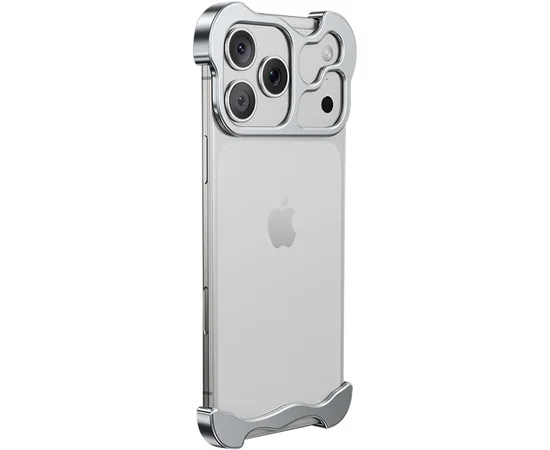 Чехол Minimalist Metal Bumper для Apple iPhone 17 Pro Max (6.9") Silver