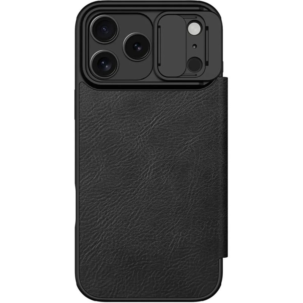 Кожаный чехол-книжка Nillkin Qin Pro Camshield для Apple iPhone 17 Pro Max (6.9") Black
