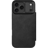 Кожаный чехол-книжка Nillkin Qin Pro Camshield для Apple iPhone 17 Pro Max (6.9") Black