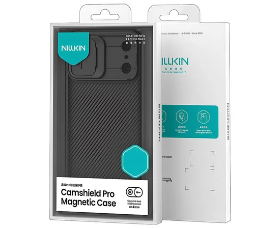Карбонова накладка Nillkin CamShield Pro Magnetic для Apple iPhone 17 Pro Max (6.9") Black