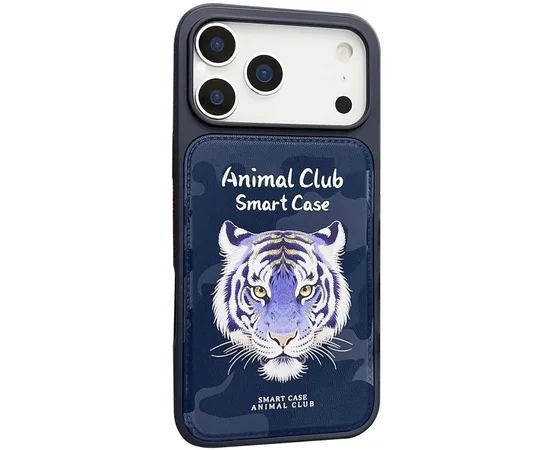 TPU+PC чехол Animal Club для Apple iPhone 17 Pro Max (6.9") Royal Blue