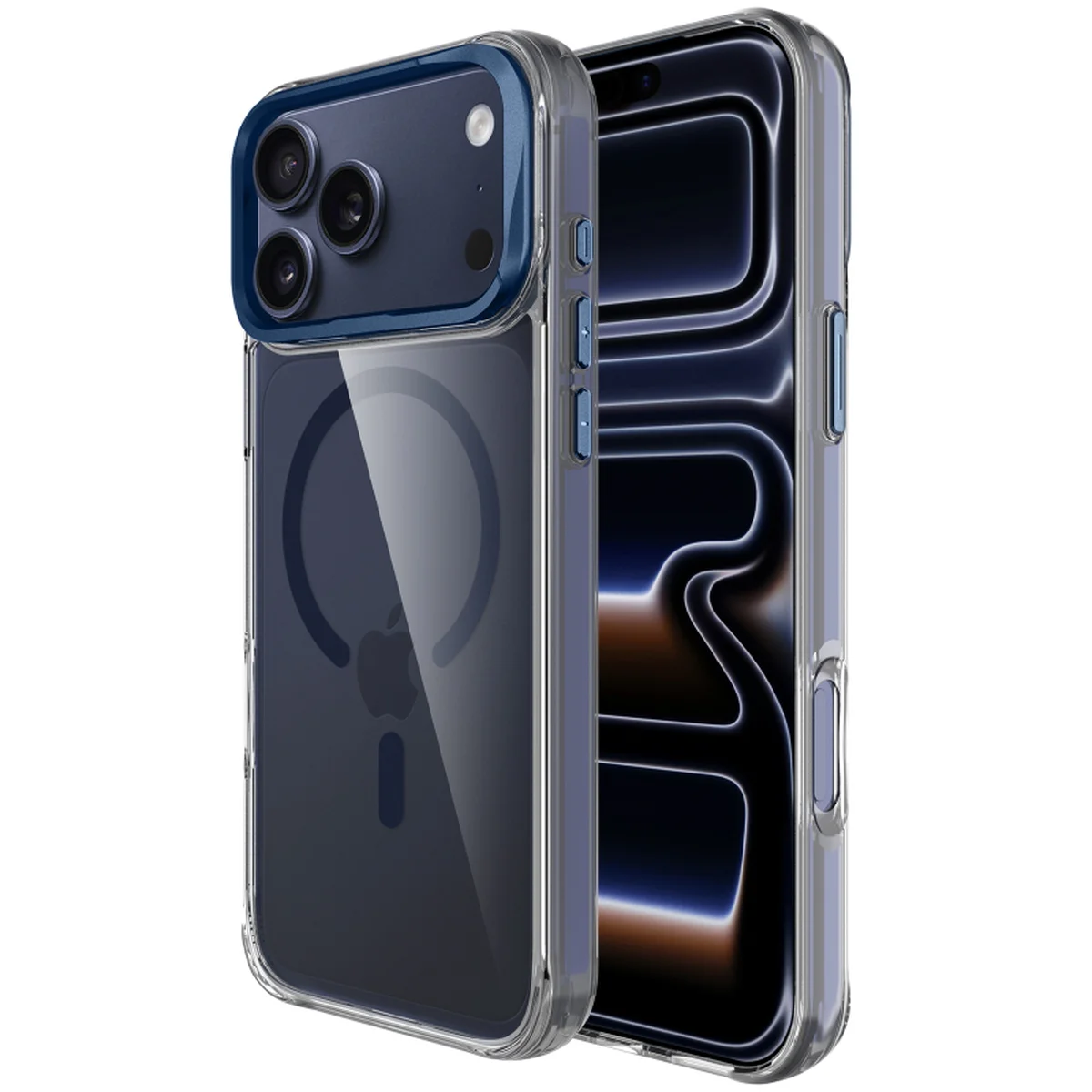 Чехол TPU Space Case Apex with Magnetic Fit для Apple iPhone 17 Pro Max / 18 Pro Max (6.9") Deep Blue