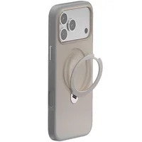 TPU+PC чехол Metal Buttons with MagSafe Colorful HQ Ring для Apple iPhone 17 Pro Max (6.9") Grey