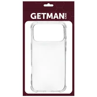 TPU чехол GETMAN Ease logo усиленные углы для Apple iPhone 17 Pro Max (6.9") Бесцветный (прозрачный)