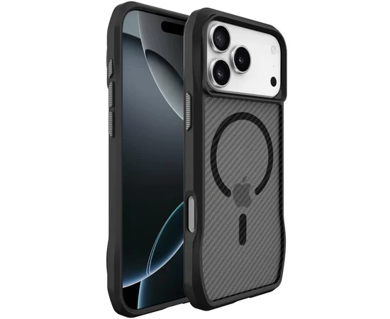 Чохол TPU Space Octagon with MagSafe для Apple iPhone 17 Pro Max (6.9") Carbon Black