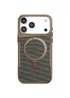 TPU+PC чохол Metal Buttons with MagSafe Carbon Ring для iPhone 17 Pro Max (6.9") Золотий