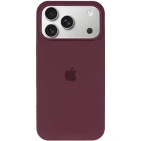 Чехол Silicone Case Full Protective (AA) для Apple iPhone 17 Pro Max (6.9") Бордовый / Plum