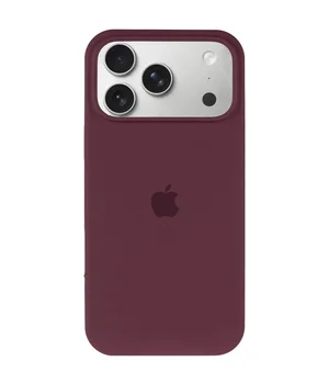 Чехол Silicone Case Full Protective (AA) для Apple iPhone 17 Pro Max (6.9") Бордовый / Plum
