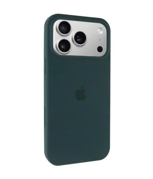 Чехол Silicone Case Full Protective (AA) для Apple iPhone 17 Pro Max (6.9") Зеленый / Forest green