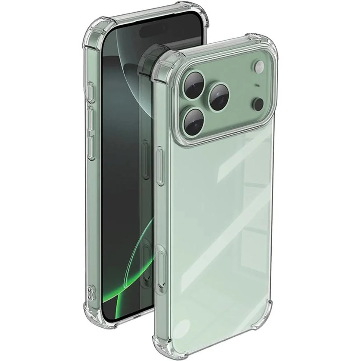 TPU чехол GETMAN Ease logo усиленные углы для Apple iPhone 17 Pro Max (6.9") Бесцветный (прозрачный)