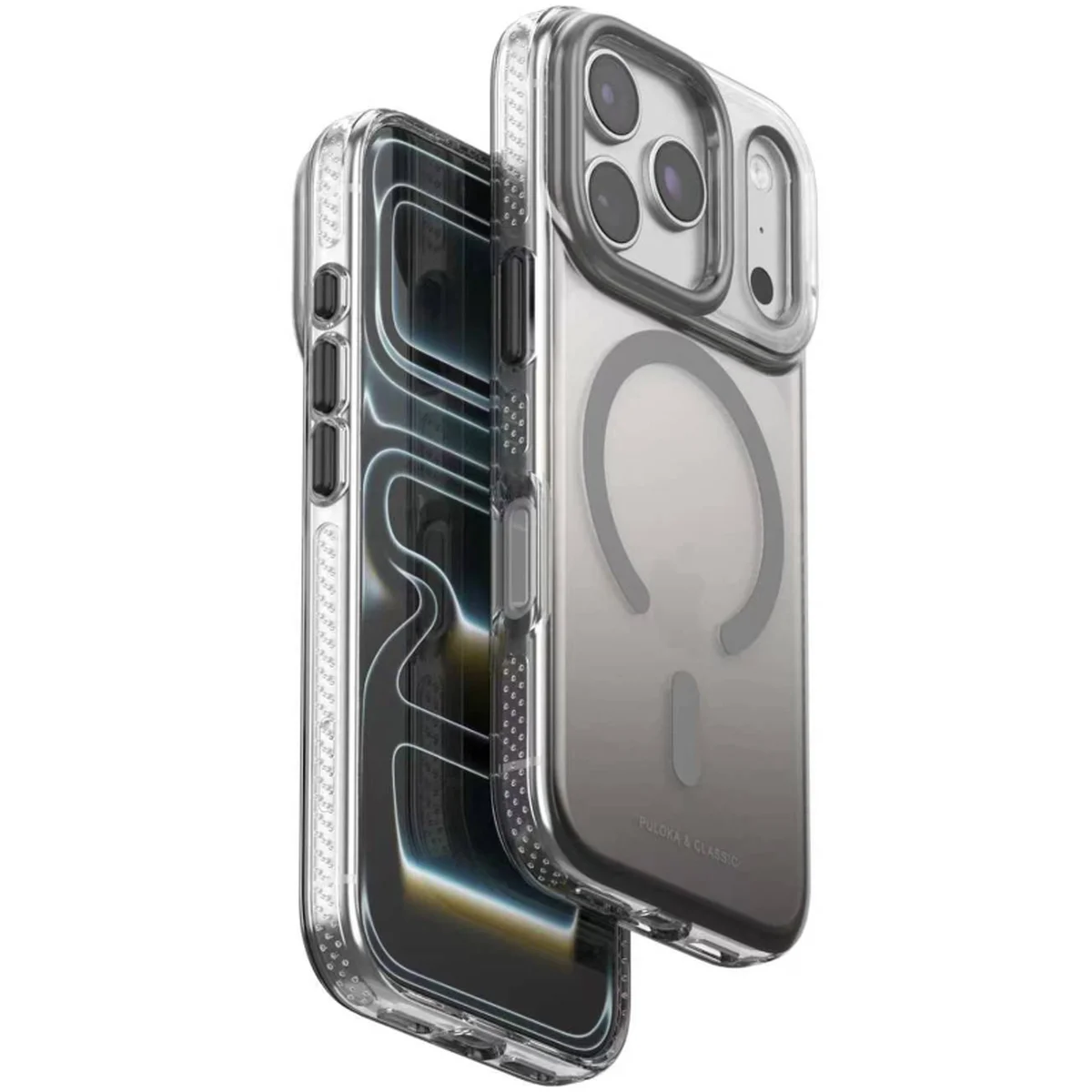 Чехол TPU+PC Puloka Resplendent with Magnetic Fit для Apple iPhone 17 Pro Max / 18 Pro Max (6.9") Dark Grey
