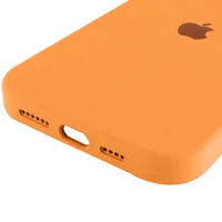 Чехол Silicone Case (AA) Logo with MagSafe для Apple iPhone 17 Pro Max (6.9") Оранжевый / Orange