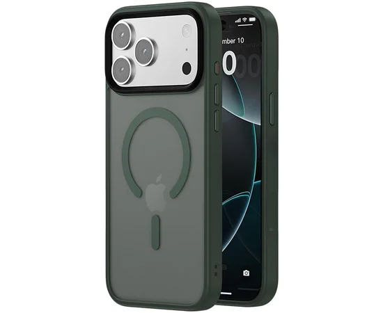 Чехол Ummi Colorful with MagSafe для Apple iPhone 17 Pro Max (6.9") Зеленый / Dark Green