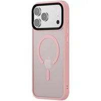 TPU+PC чехол Metal Buttons with MagSafe Colorful для Apple iPhone 17 Pro Max (6.9") Розовый / Pink