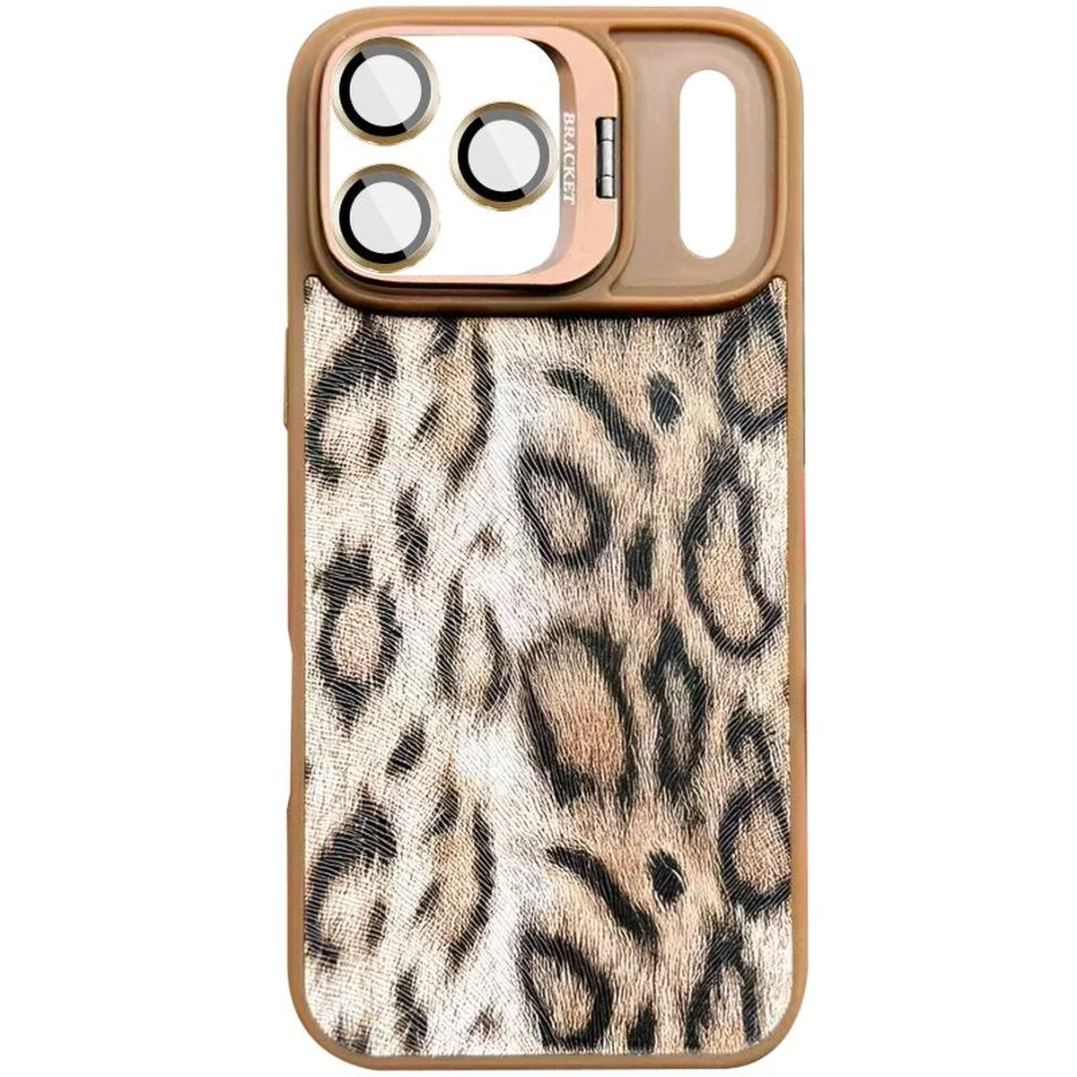 Чехол TPU+PC Wild Leopard with MagSafe and Lens для Apple iPhone 17 Pro Max (6.9") Brown