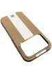 Шкіряний чохол Rally with MagSafe для Apple iPhone 17 Pro Max (6.9") Beige / White
