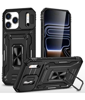 Удароміцний чохол Camshield Army Ring для Apple iPhone 17 Pro Max (6.9") Чорний / Black