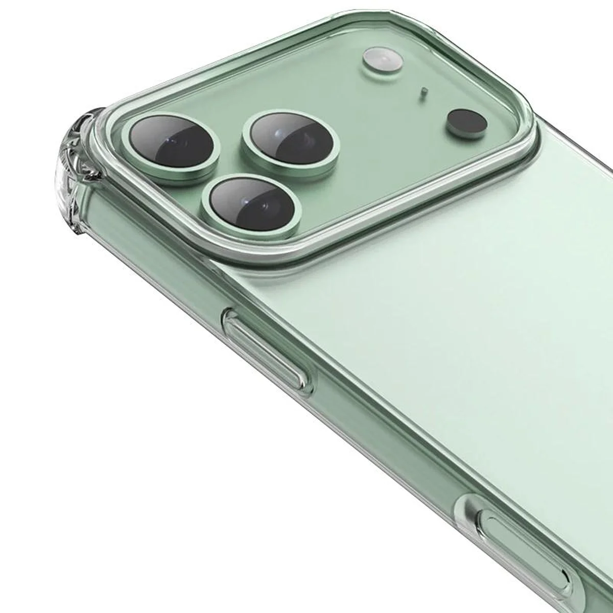 TPU чехол GETMAN Ease logo усиленные углы для Apple iPhone 17 Pro Max (6.9") Бесцветный (прозрачный)