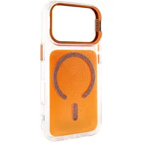 Чехол TPU+PC Jewel Sparkle with MagSafe для Apple iPhone 17 Pro Max (6.9") Orange Sparkle