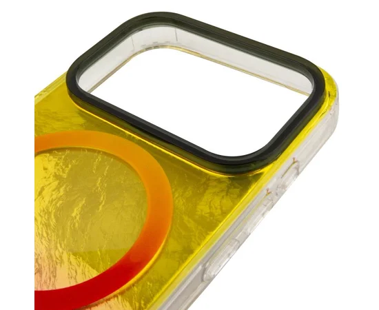 Чехол TPU Shiny Mountain (MagFit) для Apple iPhone 17 Pro Max (6.9") Yellow / Pink