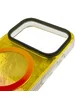 Чехол TPU Shiny Mountain (MagFit) для Apple iPhone 17 Pro Max (6.9") Yellow / Pink