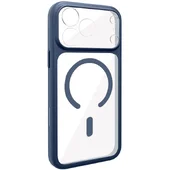 Чехол TPU GETMAN Moon Clear with MagSafe для Apple iPhone 17 Pro Max (6.9") Blue
