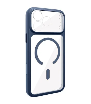 Чехол TPU GETMAN Moon Clear with MagSafe для Apple iPhone 17 Pro Max (6.9") Blue Чехол TPU GETMAN Moon Clear with MagSafe для Apple iPhone 17 Pro Max (6.9") Blue