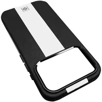 Кожаный чехол Rally with MagSafe для Apple iPhone 17 Pro Max (6.9") Black / White