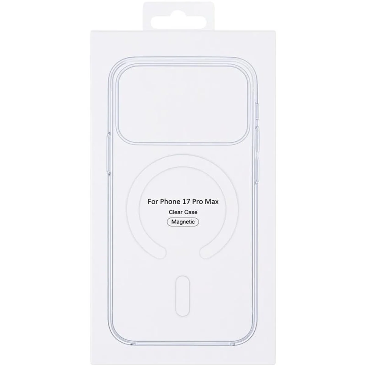 Чехол Clear Case (AAA) with MagSafe and Animation для Apple iPhone 17 Pro Max (6.9") Clear