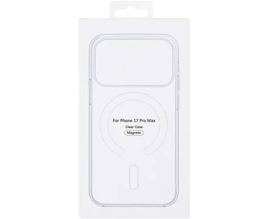 Чохол Clear Case (AAA) з MagSafe and Animation для Apple iPhone 17 Pro Max (6.9") Clear