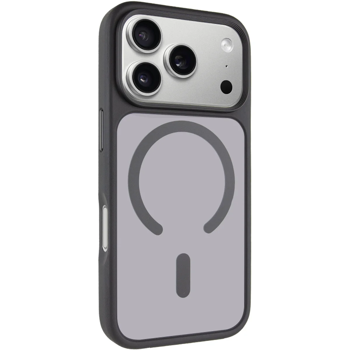 TPU+PC чехол Metal Buttons with Magnetic Fit для Apple iPhone 18 Pro Max / 17 Pro Max (6.9") Черный / Black