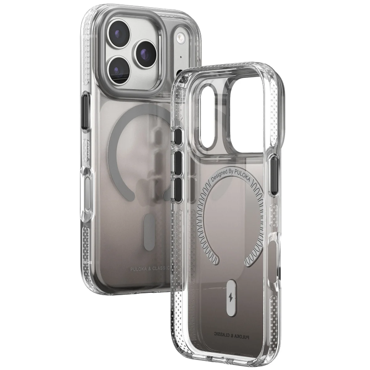Чехол TPU+PC Puloka Resplendent with Magnetic Fit для Apple iPhone 17 Pro Max / 18 Pro Max (6.9") Dark Grey