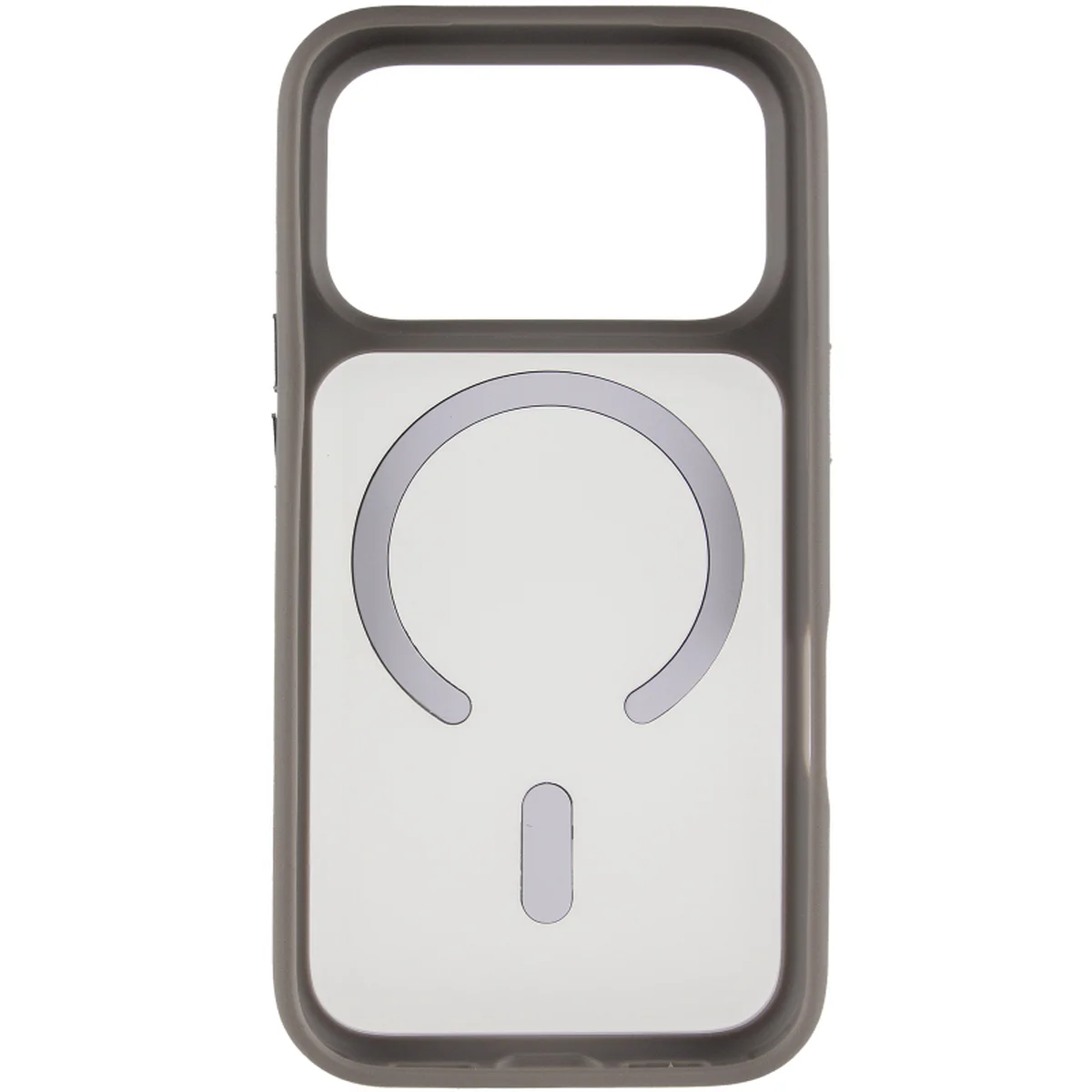 TPU+PC чехол Metal Buttons with Magnetic Fit для Apple iPhone 18 Pro Max / 17 Pro Max (6.9") Серый / Grey