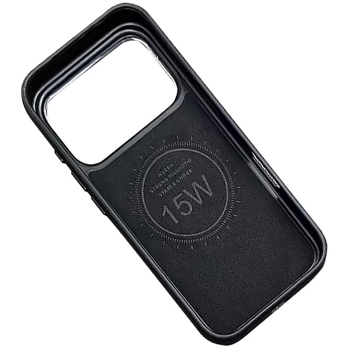 Кожаный чехол Rally with MagSafe для Apple iPhone 17 Pro Max (6.9") Black / White